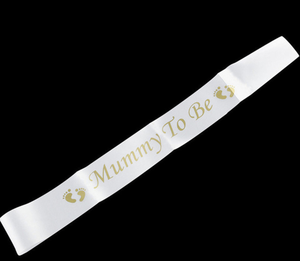 Bébé douche maman à être bandoulière bébé douche bébé empreinte <span class=keywords><strong>pied</strong></span> étiquette ceinture - Product Image 6