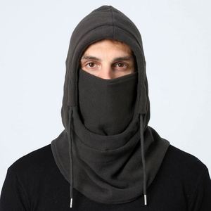 Vente en gros de bonnets d'hiver personnalisés, couvre-têtes pour le cyclisme en plein air, cache-cou, masque de ski, balaclava en polaire pour hommes et femmes - Product Image 3