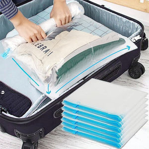 0.05mm Ultra-Mince Roulé À La Main Sacs De Rangement <span class=keywords><strong>Sous</strong></span> <span class=keywords><strong>Vide</strong></span> <span class=keywords><strong>pour</strong></span> Vêtements Gain De Place Pliable Flexible Salle De Bains Armoire Valises De Voyage - Product Image 1
