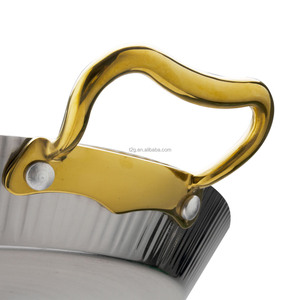 Hot Selling Stainless Steel Gold Soup <b>Pot</b> Oval Mirror Tray Modern Design Nonstick Dishwasher Safe Oven Safe Gas <b>Induction</b> - Product Image 3