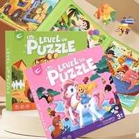 Puzzle Magnetik Blok Besar 3-in-1 untuk Anak, Mainan Edukasi Lipat untuk Pembelajaran Dini dan Pengembangan Otak