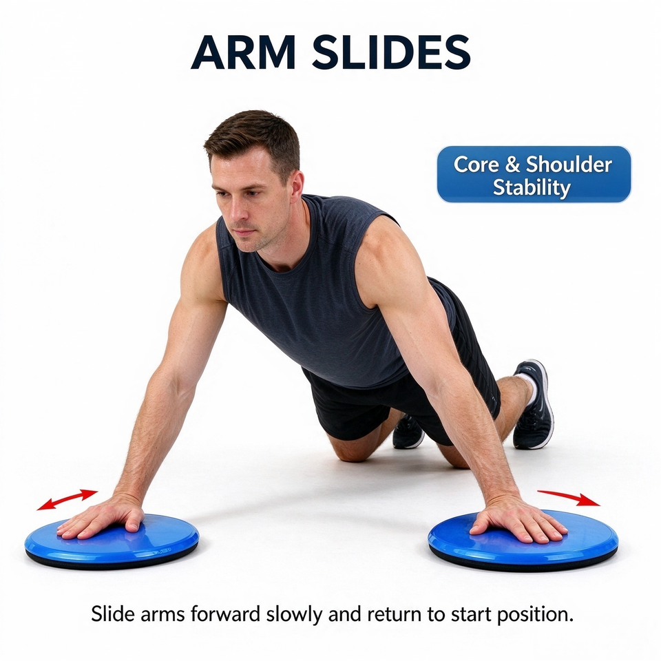 Core Sliding Discs Exercise Gliding Discs Fitness Gliders for Yoga Home ...