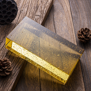 Lzx đánh bóng bong bóng màu vàng mô hình thủy tinh gạch khối Giảm giá Lớn trang trí hình chữ nhật phòng khách ngoài trời - Product Image 1