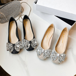 2025 nuevo estilo Xiaoxiangfeng tacón grueso zapatos de seguimiento medio zapatos de noche de primavera y otoño para mujer zapatos de gran tamaño - Product Image 2