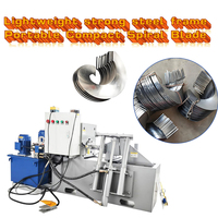 Mesin Pembuat Spiral Portabel Kompak Grosir, Mesin Penggulung Bilah Spiral Kecil, Pembuat Auger Mini CE OEM ODM