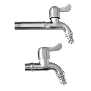 Stainless Steel Faucet 93mm Height Slow Opening For Bathroom Sink Balcony Washing Machine Use - Product Image 2