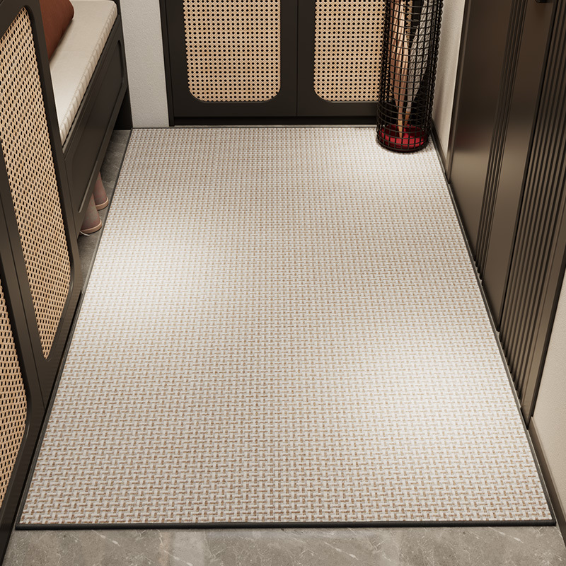 Rubber woven mat - gray
