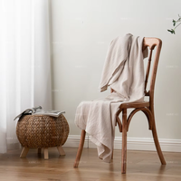 Couverture d'hiver en mousseline de coton tissée certifiée OEKO-TEX, 2 couches, 200x280cm, personnalisable, douce, pour lit et canapé