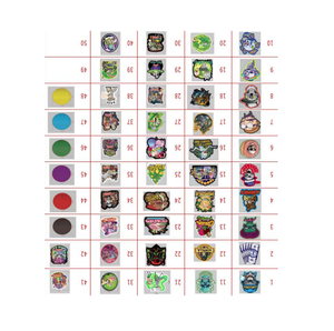 Sacs en plastique Mylar étanches multi-imprimés de qualité supérieure, les plus vendus, pour le stockage d'herbes légales, motifs multicolores et dessinés - Product Image 3