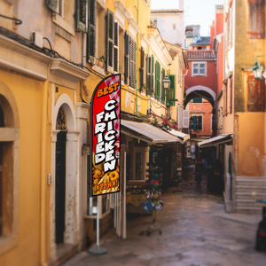 Tùy chỉnh lông bãi biển cờ chất lượng cao quảng cáo ngoài trời trang trí Giọt Nước Mắt loại cờ cho gà rán tốt nhất - Product Image 2