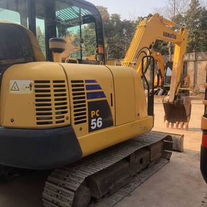 รถขุดไฮดรอลิกแบบตีนตะขาบ Komatsu PC56 มือสอง น้ำหนัก 5 ตัน เกียร์ Kawasaki ปั๊ม Kawasaki คุณภาพสูง คุ้มค่า ราคาประหยัด เครื่องจักรก่อสร้าง ปี 2023 มอเตอร์ - Product Image 6