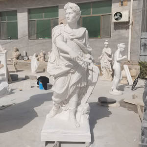 Decoración de jardín para el hogar al aire libre, figura de piedra de mármol blanco griego antiguo, estatua de tamaño real, <span class=keywords><strong>esculturas</strong></span> de figuras de mármol - Product Image 5