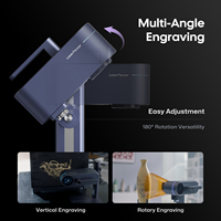 Graveur portable LaserPekcer LP4 Deluxe avec écran tactile LED 10W 4000 mm/s Haute vitesse DIY Tous matériaux pour métal verre bois