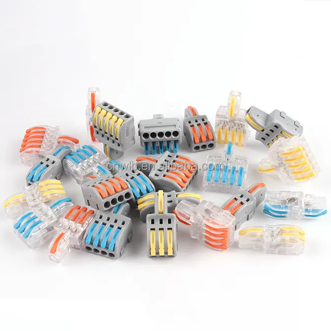 Electric terminal block Push in terminal block connector 1 in 3 out Quick wire terminal Connector for building decoration wiring