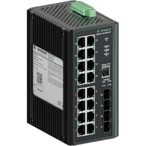 Commutateur Ethernet industriel non géré Wienet Ums 20-16G-4Sfp-W, 16 ports Gigabit RJ45, 4 emplacements SFP - Product Image 1