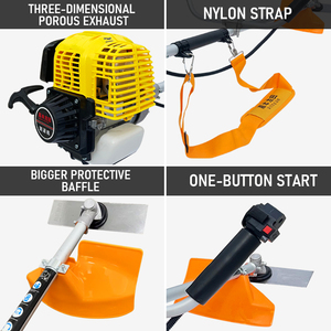 <span class=keywords><strong>Desbrozadora</strong></span> de motor GX35 inalámbrica de 4 tiempos, cortadora de césped a gasolina Industrial Sidepack, compatible con bricolaje con opciones OEM - Product Image 4
