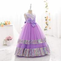 2022 ärmellose Spitze Tüll Blumen mädchen Hochzeits kleid Kinder party tragen Schönheits wettbewerb Kinder kleid Kinder kleidung