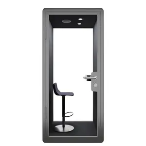 Metal Phone Booth Privacy Soundproof Office Booth Design