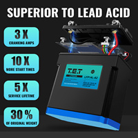 Batterie de démarrage pour moto LiFePO4 12,8V 8AH 400CCA LFP14L-A2 ODM/OEM 1500 cycles -20~60