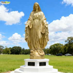 YOUFINE Life Size Outdoor Garden Park Bronze Catholic Religious Virgin Mary <strong>Statue</strong> Sculpture - Product Image 1