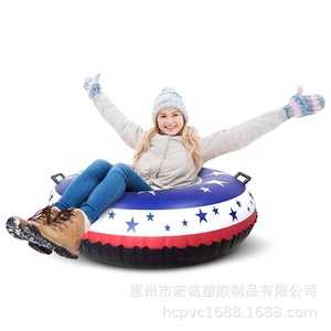 Inflatable <b>Snow</b> <b>Tube</b> 120Cm Thickened Pvc Cold Resistant For Adult Outdoor Winter Use - Product Image 2