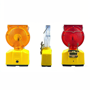 Luz de Construcción Amarilla YIDAO, Alimentada por Energía Solar, Luz Intermitente LED de Alta Luminosidad, Luz de Advertencia para Barricadas - Product Image 1