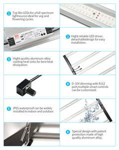 320W 450W 650W Top Led Grow Light Review Uv e Ir Lm301H Bar para plantas de fresa Veg - Product Image 4