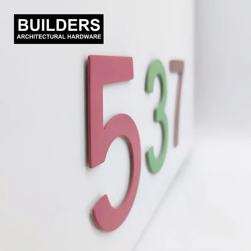 Builder Besi Anti Karat Warna Disesuaikan Nomor Alamat Luar Ruangan Hitam Matt Rumah Pintu Huruf Plat Nomor Kamar Hotel Rumah