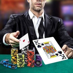 500 Piece <strong>Texas</strong> <strong>Holdem</strong> <strong>Poker</strong> <strong>Set</strong> 14 Gram Claytec with Tray - Product Image 4