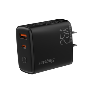 Chargeur USB Type C LED <span class=keywords><strong>Singstar</strong></span> 25W à charge rapide PD pour 17 Pro Max - Compatible écologique avec les écouteurs - Product Image 5