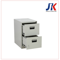 Meuble de classement moderne à 2 tiroirs en métal, armoire de rangement de documents de bureau en acier, armoire à dossiers verticale verrouillable avec poignée