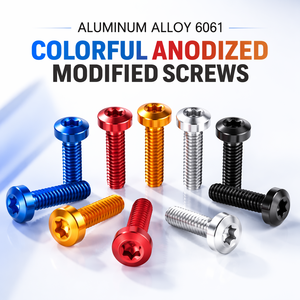 Tornillos de máquina Torx de aleación anodizada a color, métricos y personalizados, para fijación decorativa de carenados de motocicleta - Product Image 2