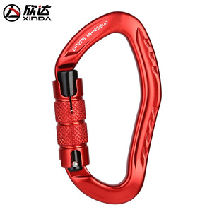 Mosquetón Xinda con Bloqueo Automático, de Aleación de Aluminio Azul, para Escalada, Montañismo, Espeleología, Gancho de Seguridad - Product Image 4