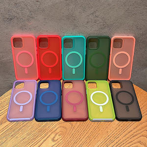 Funda Magnética para Teléfono con Aspecto de Piel de Color, Nueva Moda, TPU, para <span class=keywords><strong>iPhone</strong></span> 16 15 14 13 12 Pro Max, Color Caramelo, Cubierta Semitransparente - Product Image 1