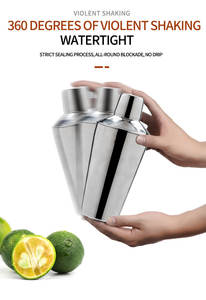 ชุดเครื่องมือเชคเกอร์ค็อกเทลสแตนเลสคุณภาพระดับมืออาชีพ ยี่ห้อ <span class=keywords><strong>Koriko</strong></span> สำหรับใช้ในบาร์ ผลิตภัณฑ์ใหม่มาแรง ทำความสะอาดง่าย เป็นมิตรต่อสิ่งแวดล้อม - Product Image 4