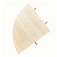 Plateforme d'escalade en bois épaissie et durable, motif pivoine et peau de tigre, en forme d'éventail, compatible cage à oiseaux, pour hamsters (livraison directe)