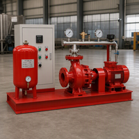 Ensemble de pompe à incendie automatique à moteur diesel basse pression industriel, moteur électrique combiné, 1,5 CV, acier inoxydable, OEM