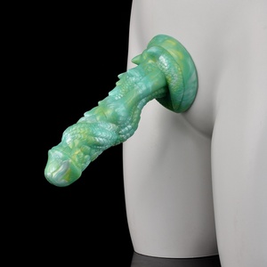 Factory Supply Popular Mixed Color Silicone Soft Fantasy Animal <b>Dildo</b> Female Masturbation Sex Toys for Woman - Product Image 5