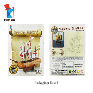 Kit Fai-da-Te per Creare Facilmente Giocattoli di Carta, Puzzle 3D di Navi, <span class=keywords><strong>Giochi</strong></span> di Puzzle in Carta - Product Image 2