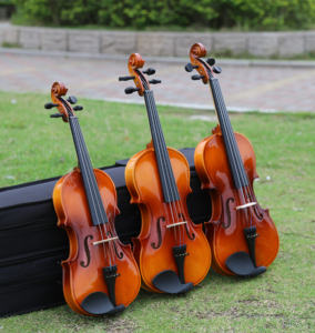 Violín de Alta Calidad con Garantía, <span class=keywords><strong>Precio</strong></span> al por Mayor, Cuerpo de Tilo, Teñido de <span class=keywords><strong>Blanco</strong></span>, Clavijas Negras, Acabado Brillante, 4/4 3/4 1/2, Violín Hecho a Mano - Product Image 6