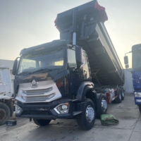 Camion benne minier d'occasion Sinotruk HOWO NX 8X4 351-450HP Euro 2, 16-25 mètres cubes, 12 roues, moteur Weichai, 10-15T MVM