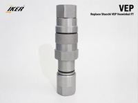 Couplage rapide hydraulique à visser haute pression 48MPa VEP à double étanchéité à face plate pour machines ZOOMLION