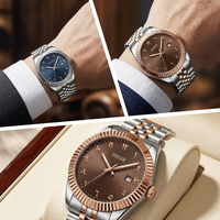 Montre à quartz de luxe islamique musulmane avec cadran arabe noir et logo personnalisé pour hommes, en acier inoxydable, étanche, avec numéro de marque privée