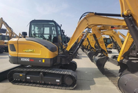 Excavatrice sur chenilles XE60G PRO de 6 tonnes, machine de construction à chenilles en caoutchouc