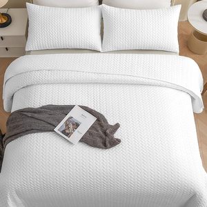 Juego de Edredón de Bambú <span class=keywords><strong>Blanco</strong></span> al por Mayor, Tamaño King, Edredones Refrescantes de Verano, Juegos de Edredón, Cubrecamas Acolchados y Colchas, Juego de Ropa de Cama - Product Image 5