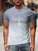 T-shirt personnalisé imprimé d'été pour hommes imprimé D à manches courtes Street Hip Hop haut surdimensionné fabriqué à partir de tissu tricoté vêtements pour hommes