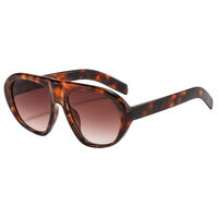 LBA 89335 Lunettes de soleil classiques surdimensionnées de haute qualité pour femmes et hommes, design de marque, multicolores, vente en gros transfrontalière