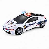 Mainan Robot Mobil Polisi 2-in-1 Ramah Lingkungan Grosir, Dapat Berubah Bentuk dengan Lampu dan Efek Berkedip untuk Anak-Anak