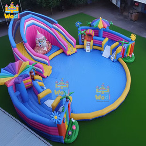 Bâches de <span class=keywords><strong>piscine</strong></span> gonflables portables pour toboggan aquatique, structure renforcée pour location commerciale - Product Image 4