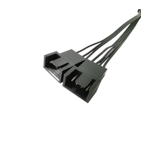 Accessoire de refroidissement 4Pin Y Splitter Cable Motherboard 4Pin Male to 3/4 Pin Mother CPU Cooler PC Case Fan Extension Connecting Line